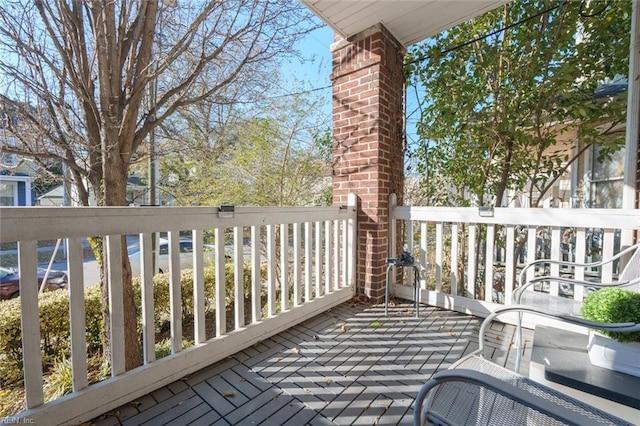 view of wooden terrace