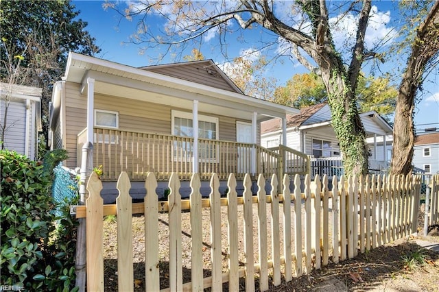 bungalow with a porch