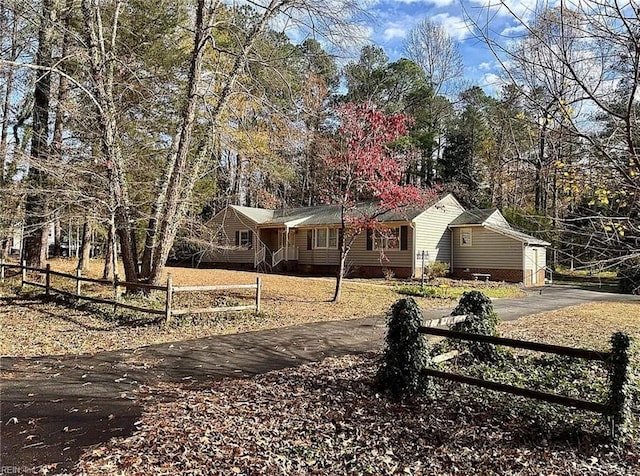 view of front of property