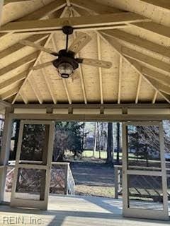 view of community with a gazebo