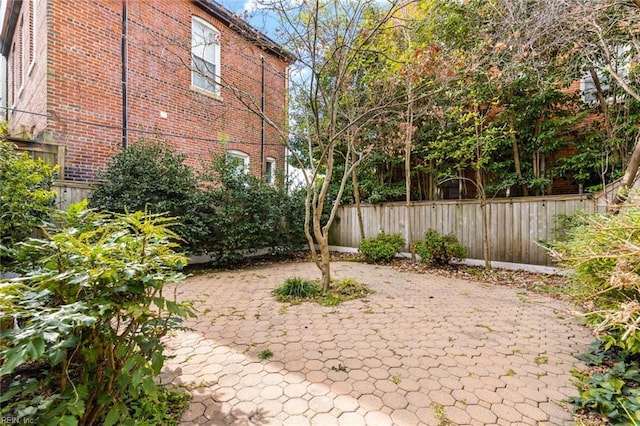 view of yard with a patio