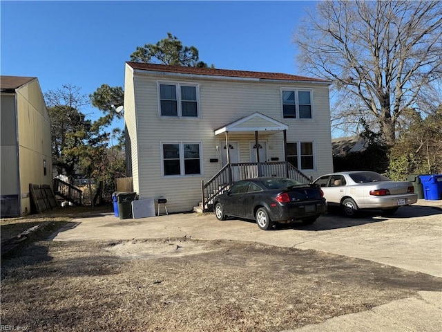 view of front of home