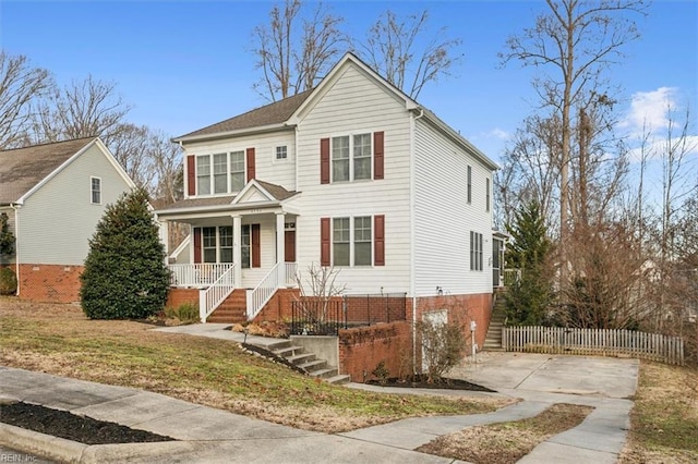 view of front of house featuring a porch