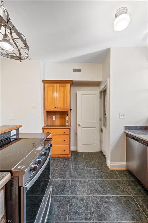 kitchen featuring appliances with stainless steel finishes