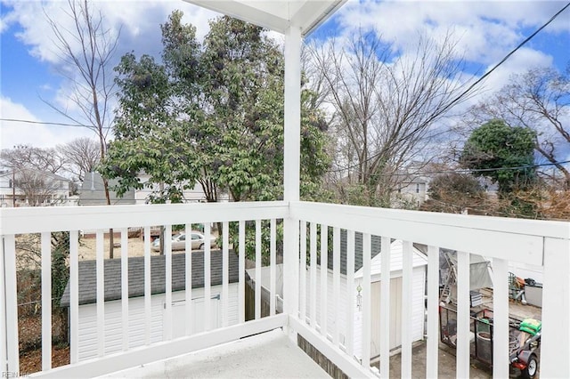 view of balcony