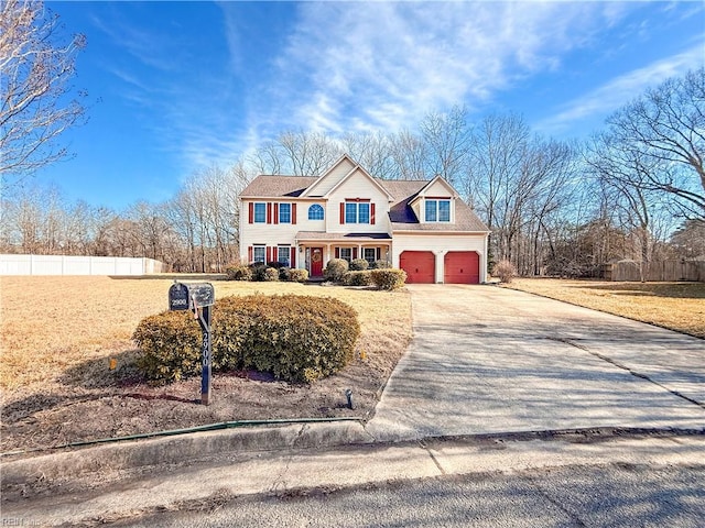 view of front of property featuring covered porch