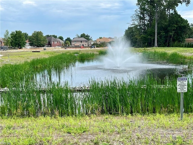 view of water feature