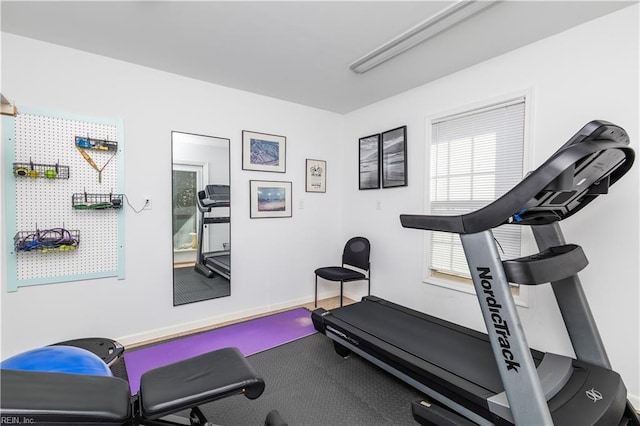 view of workout room