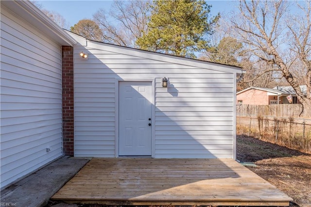 view of outbuilding