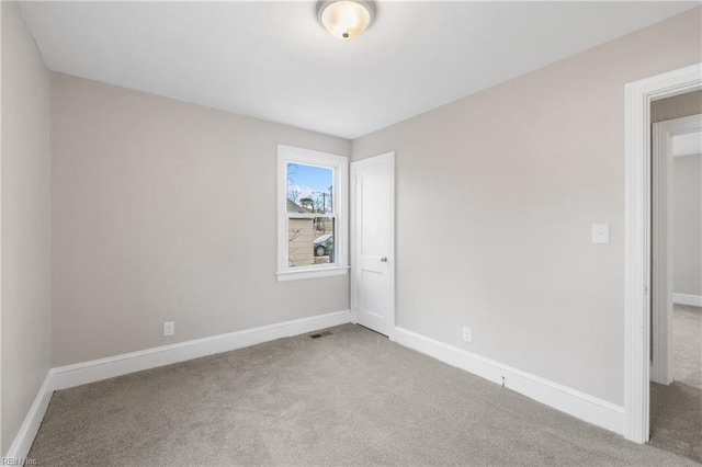 view of carpeted empty room