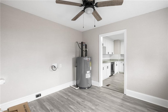 interior space with water heater