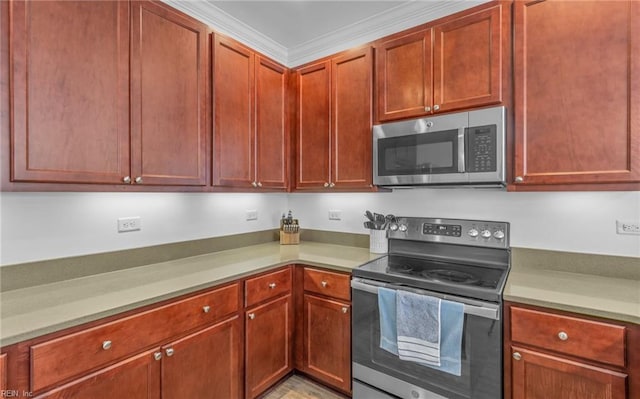 kitchen with appliances with stainless steel finishes