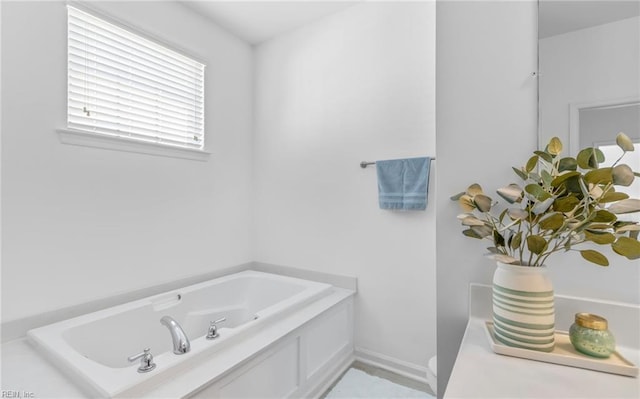 bathroom with a bathtub