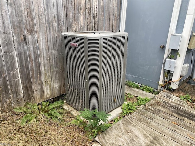 exterior details featuring central AC unit