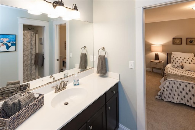 bathroom with vanity