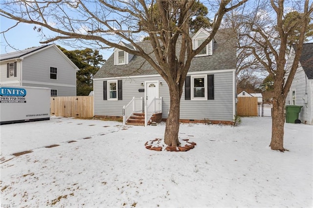 view of front of home