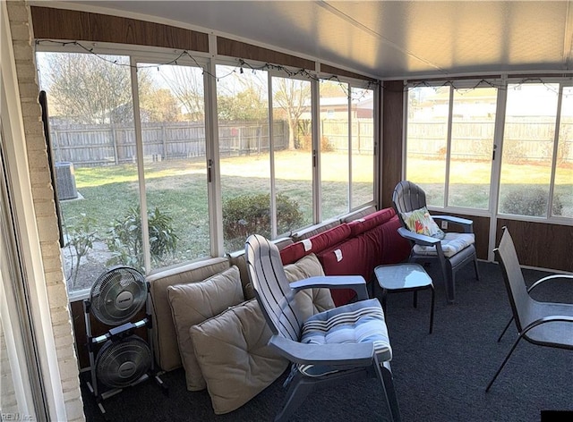 view of sunroom