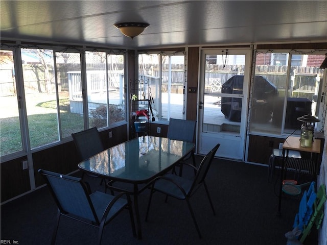 view of sunroom / solarium