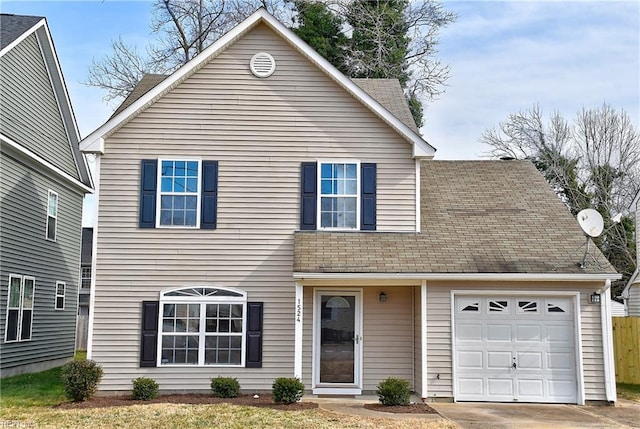 view of front of house featuring a garage