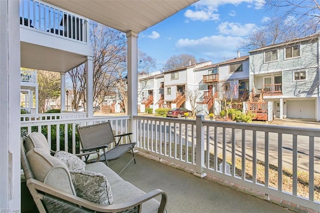 view of balcony