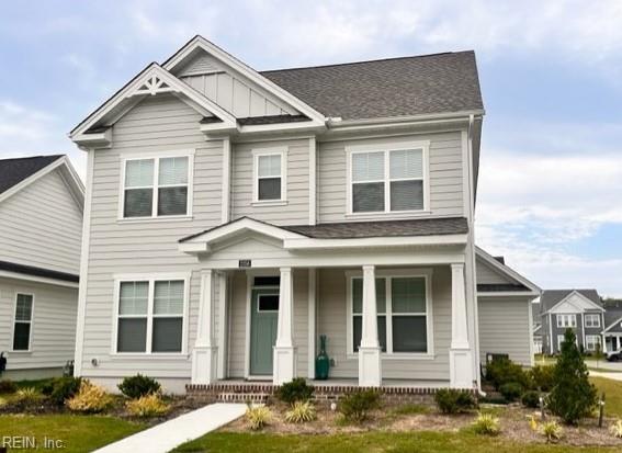 view of front of property with covered porch