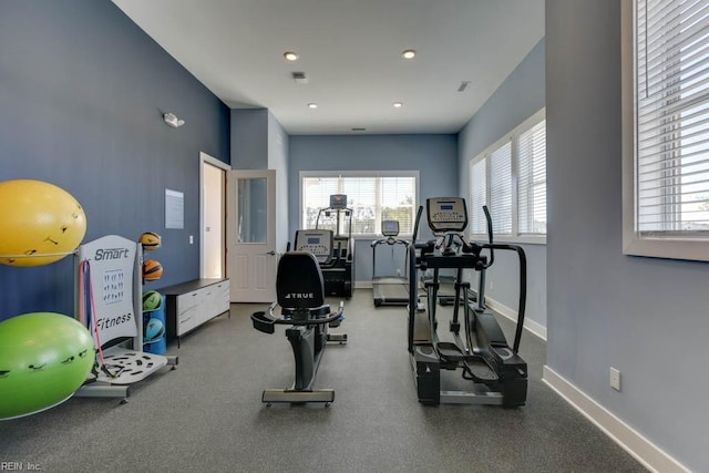 view of workout room