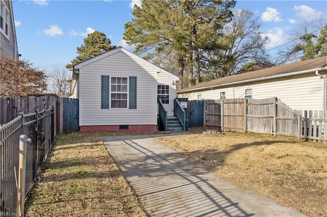 view of rear view of property