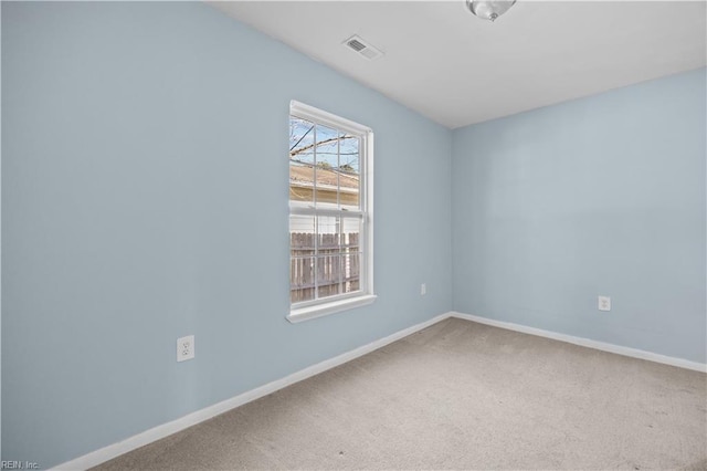 view of carpeted empty room