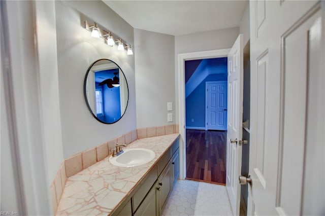 bathroom featuring vanity