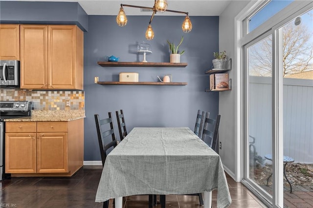 view of dining room