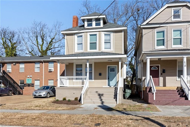 view of front facade with a porch