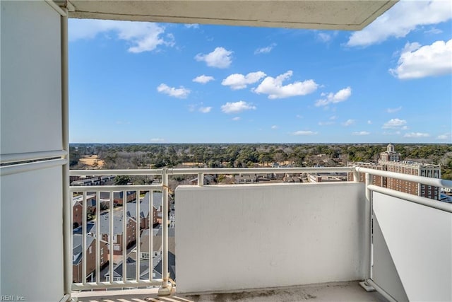 view of balcony