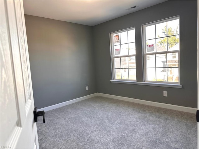 view of carpeted empty room