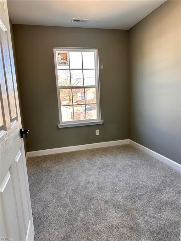 view of carpeted empty room