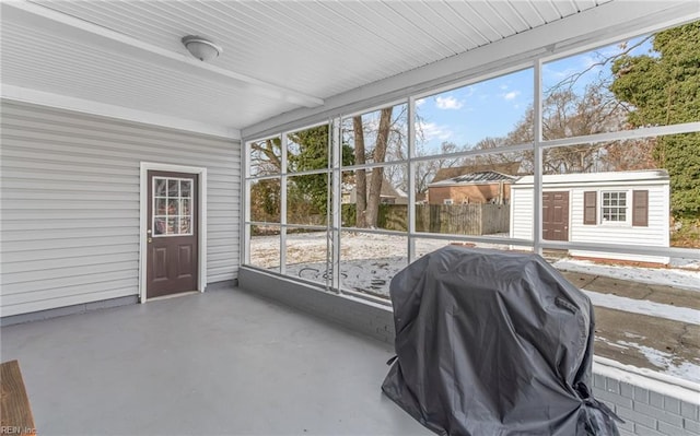 sunroom / solarium with plenty of natural light