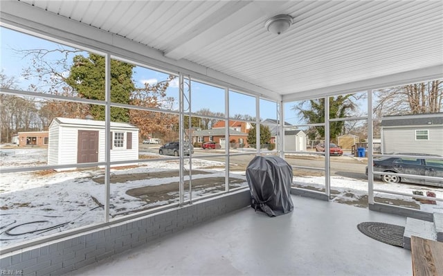 view of sunroom / solarium