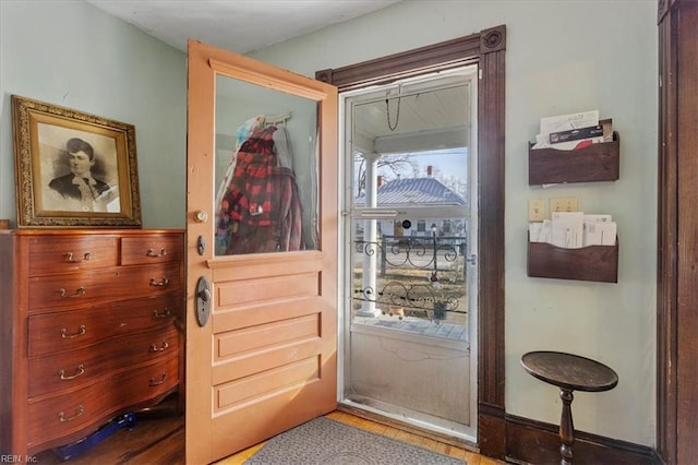 doorway featuring a wealth of natural light