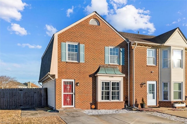 view of front of home with a patio area