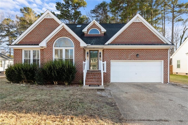 view of front of house featuring a garage