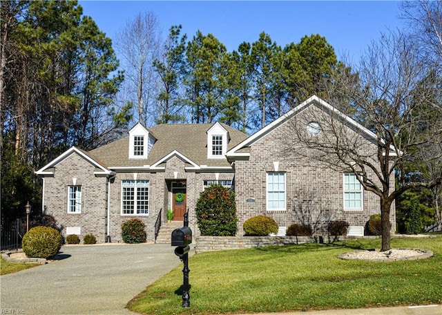 view of front property with a front yard