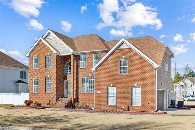 view of front property featuring a garage