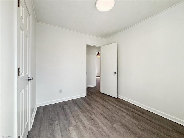 unfurnished bedroom featuring wood-type flooring