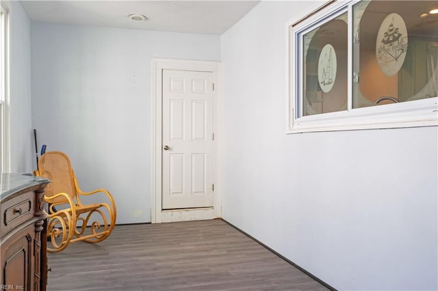 interior space featuring hardwood / wood-style flooring