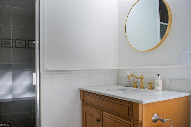 bathroom featuring vanity