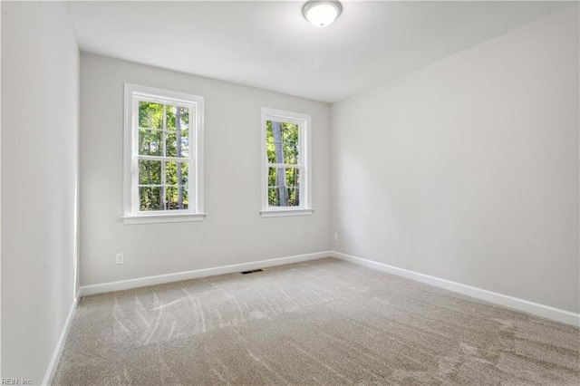 view of carpeted empty room