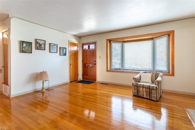 entryway featuring light wood-type flooring