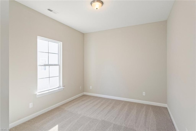 view of carpeted empty room