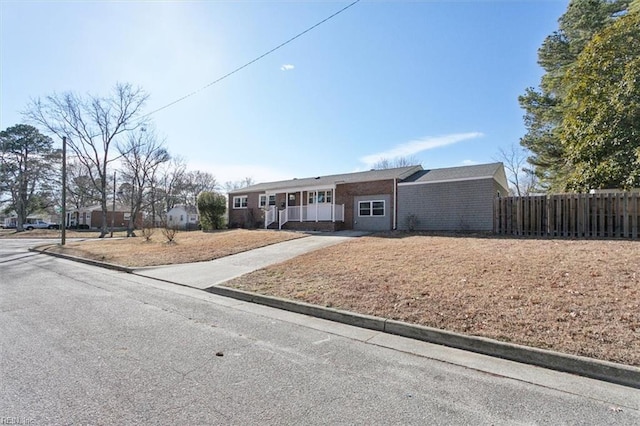 view of ranch-style home