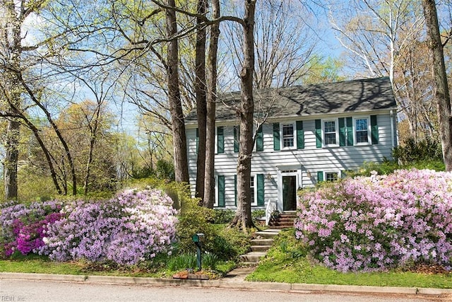 view of colonial home