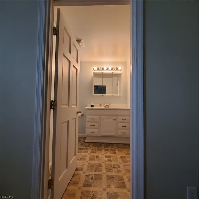 bathroom featuring vanity